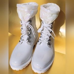 Nine West Keepit3 Rain Boots Women Size 8